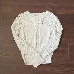 Baby Blue Cable Knit Sweater